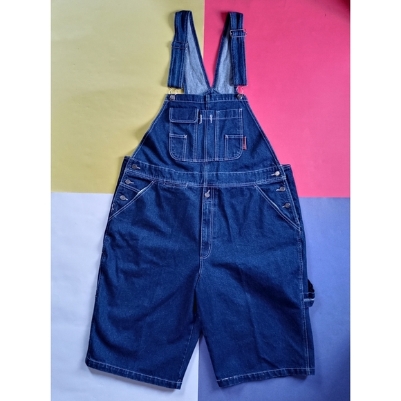 Vintage Denim - Godbody Denim Jean Overalls Shorts Relaxed Fit